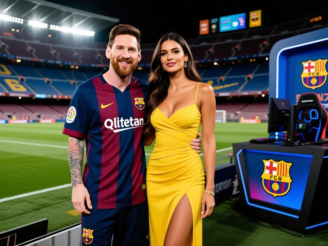 梅西夫妇甜蜜合影！安东内拉穿黄色长裙大秀好身材  第2张